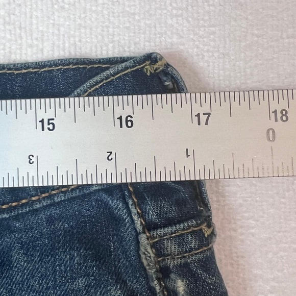 Levi's 505 Regular Fit Straight Leg Men's Blue Jeans Size 33 x 30 (33x27) - Picture 9 of 13